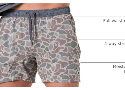 BURLEBO Athletic Short - Classic Deer Camo