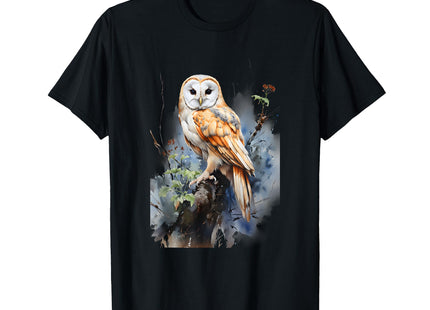 Gift Owl Barn Owl Realistic Nature Fleeting T-Shirt