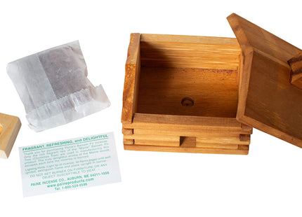 Paine's Log Cabin Incense Burner with 10 Cedar Cones