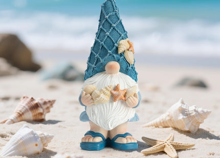 Etlemonde Beach Coastal Gnomes Statue Home Seashell Decor