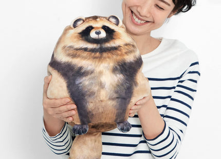 Sew Butiful Soft Raccoon Plush Pillow, 12" Raccoon Stuffed Animal
