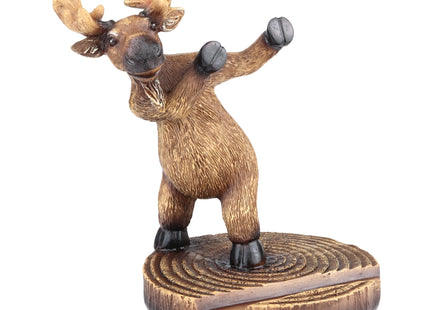 Needzo Moose Phone Holder, Funny Figurine Cellphone Stand for Office Desks, Fits All Smartphones, 5 Inches