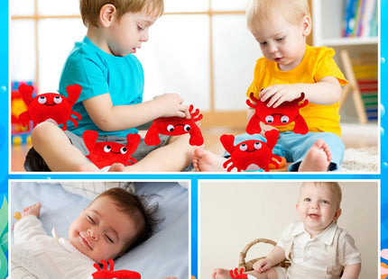 12Pack Plush Crab Lobster Toy Soft Stuffed Crab Hanging Ornaments