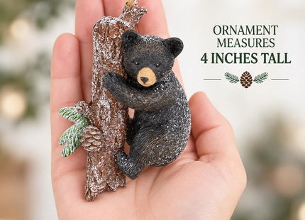 The Bridge Collection Climbing Black Bear Christmas Ornaments - Set of 2