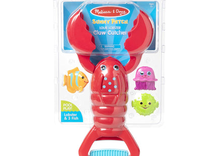 Melissa & Doug Sunny Patch Louie Lobster Claw Catcher - Grab-and-Squeeze Pool Toy