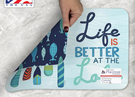 CounterArt Better at the Lake Reversible Easy Care Placemat 4 Pack