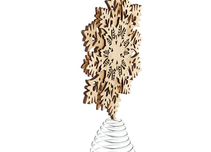 Winter Woodland Holiday Tree Decorations - Snowflake Tree Topper