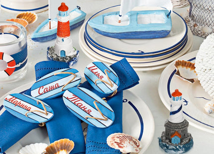 balacoo 4 Pcs Mini Lighthouse Decoration, Nautical Lighthouse Model