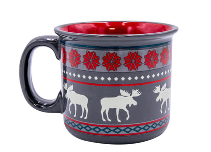 Lazy One Novelty Mugs, Funny Coffee Mug, 12 oz Ceramic Mug (Moose Fair)