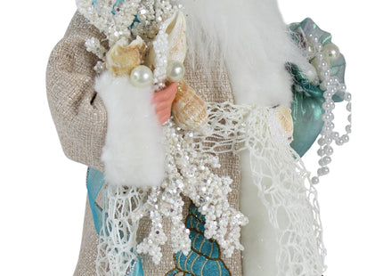 Windy Hill 16" Coastal Charm Aquamarine Santa 168240
