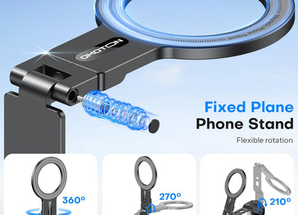 OMOTON TP03 [Ultra-Slim] 360° Rotating for MagSafe Tripod Stand with Hook