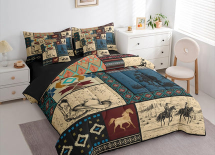 Erosebridal 7 Pieces Western Cowboy Bedding Set Twin Size