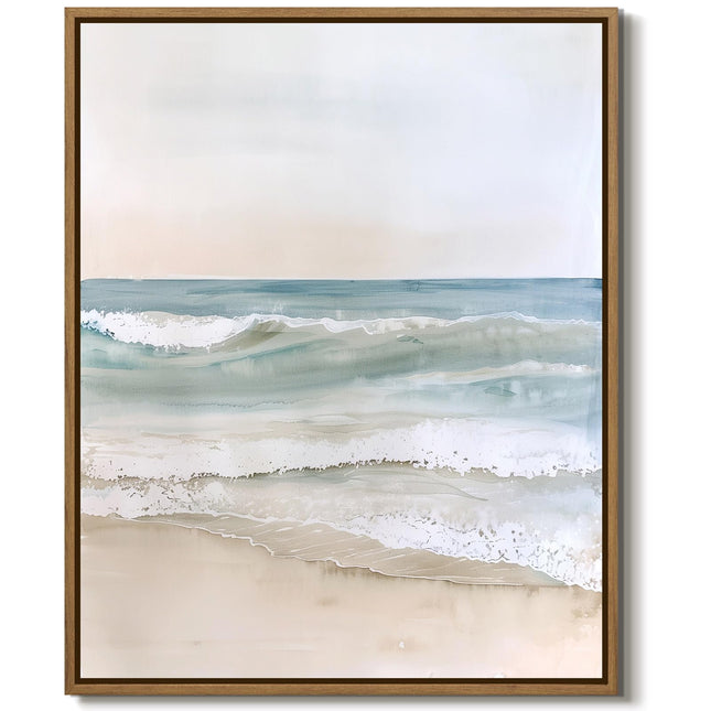 LHZSJWDCCR Coastal Beach Wall Art Abstract Ocean Waves Wall Decor 8x10 Inch