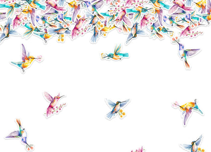 SHADOAMP Hummingbird Table Party Decorations Confetti, 200pcs Hummingbird Confetti for Bird Table Party Decorations Flowers Hummingbirds Love Decorations Women Girl