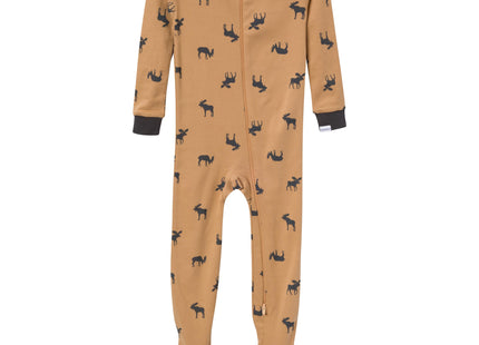 Gerber Baby-Boys 4-Pack Footed Pajamas, Moose, 12 Months