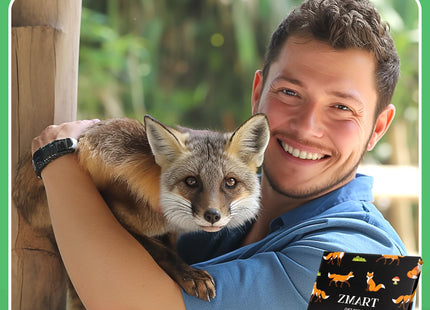 Zmart Fox Socks for Women Men - Cool Red Fox Themed Gifts for Adults