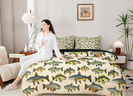 Erosebridal Kids Pike Fish 7 Pieces Comforter Set Full Size