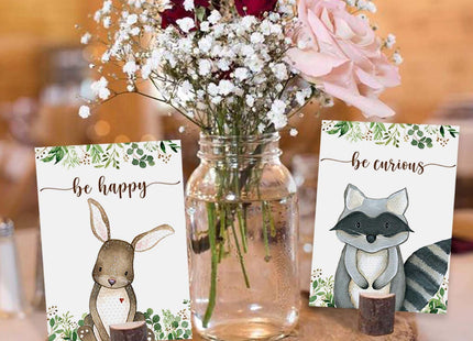8Pcs Woodland Centerpieces, Woodland Baby Shower for Table Decorations