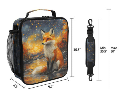 MFTJYO Fox Lunch Box Girls Kids Cooler Insulated Lunch Bag Cooler Bag Tote