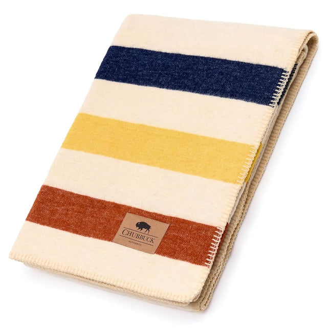100% Wool Blanket Camping, 60x84" Large Warm Blankets for Winter,Lighthouse