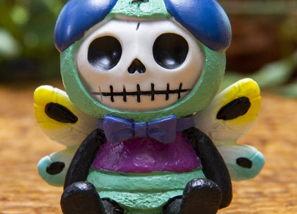 Furrybones Summit Collection Dragonfly Tombo Figurine Decorative Signature Skeleton in Colorful Dragonfly with Cute Wing