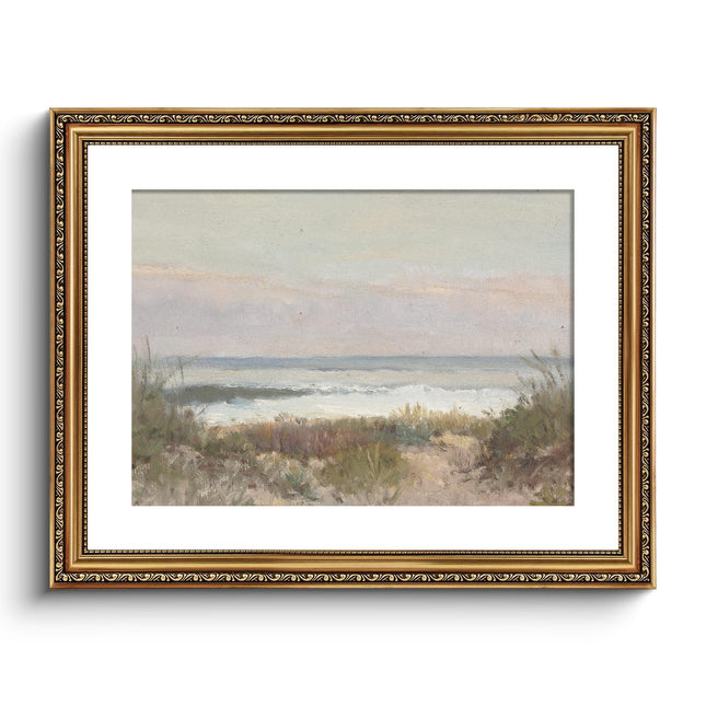 VIYYIEA Gold Framed Wall Art Canvas Print Home Decor Classical Coastal Scenery Bathroom Pictures Wall Decorations Farmhouse Wall art Room Decor Kitchen Office Bathroom Art Prints Wall Decor 16x20in