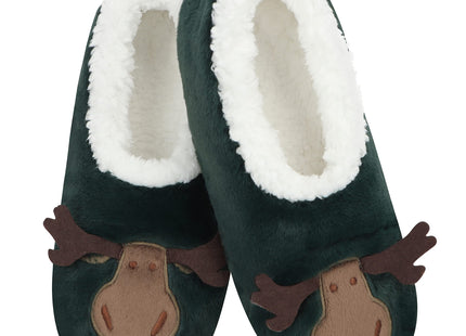 Snoozies Womens Slipper Socks Cozy (Moose, M)