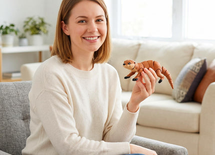 Yipintang 3D Printed Articulated Otter Toy for Kids, Flexible Otter Fidget Figure, Movable Animal Toy for Boys & Girls, Sensory Stress Relief Toy, Desk Decor, Birthday