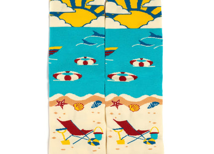 I'd Rather Be At The Beach Fun Nautical Socks Ocean Gift for Men and Women