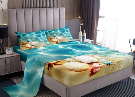 Feelyou Kids Shark Sheet Set Twin Size Ocean Sea Animal Bed Sheets Set for Boys Bedroom Decor Sea Underwater