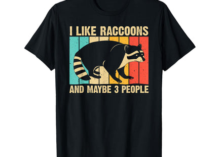 Funny Raccoon Design for Men Women Raccoon Lover Introvert T-Shirt Small
