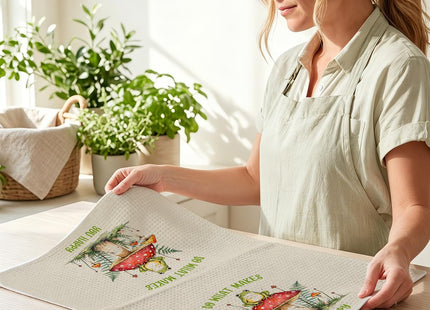 2 Pcs Mushroom Kitchen Towels, Butterfly Soft Absorbent Tea Hand Towel