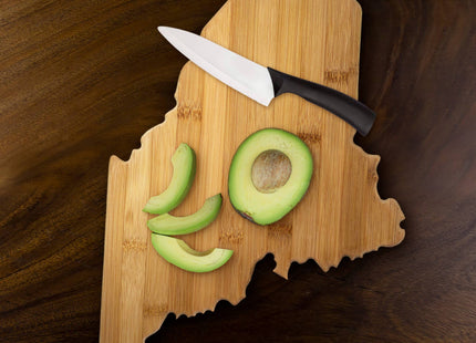 Maine State-Shaped Bamboo Serving & Cutting Board