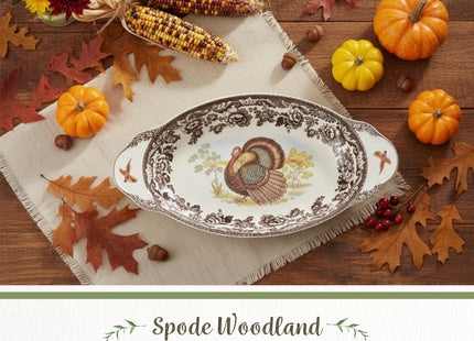 Spode – Woodland – Spode Woodland Bread Tray – Brown/White