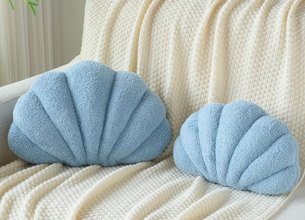 Mepherl Lavender Seashell Throw Pillows,13 Inch Shell Shaped Pillows Decorative Throw Pillow,Soft Seashell Plush Pillow Cushion for Bed Couch Living Room Home Decor