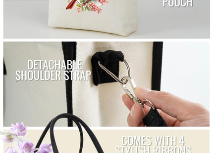 InnoBeta Cardinal Gifts for Women, Cardinal Tote Bag with Top Zipper Closure and Shoulder Strap