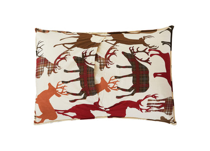 C&F Home Colton Tan Lodge Rustic Cabin Deer Cotton 3 Piece King Machine Washable Reversible Quilt Set King 3 Piece Set Tan