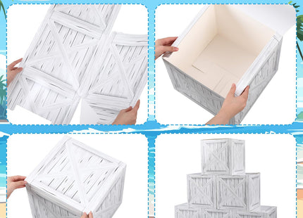 JellyArch 18 Pcs Nautical Party Decor Treasure Chest set, Blue, Nautical