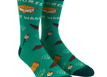 Women's S'mores Not Wars Funny Campfire Dessert Treat Summer Graphic Socks