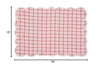 Cardinal & Winter Branches Vintage 100% Cotton Set of 6 Placemats 13" x 19"