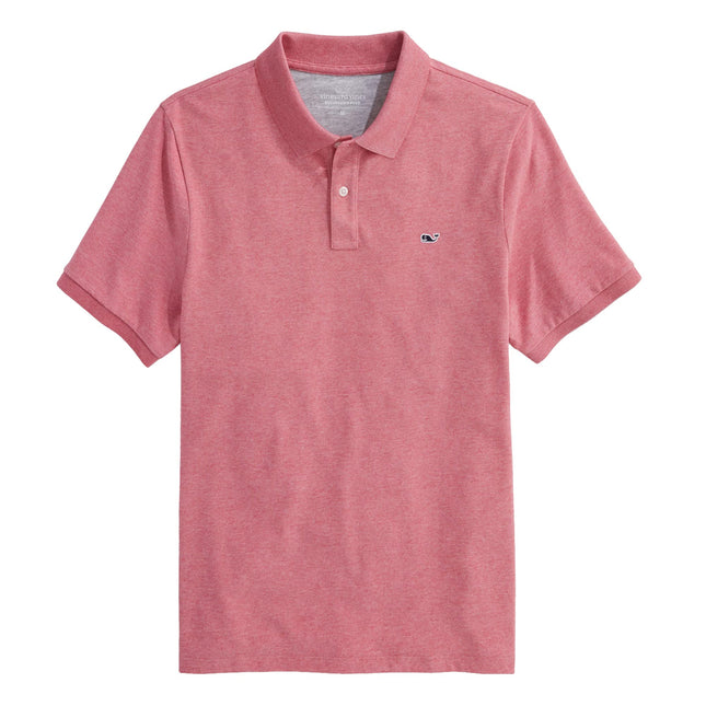 vineyard vines Men's Edgartown Short Sleeve Pique Polo, Lobster Reef, L