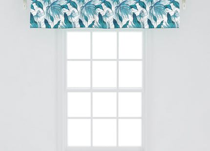 Ambesonne Nautical Window Valance, Pastel Toned Sea Shell Starfish Mollusk Seahorse Coral Reef Motif Design, Rod Pocket Curtain Valances for Kitchen Bedroom, 54" X 12", Tan Turquoise