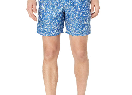 Amazon Essentials Men's 7" Swim Trunks with Mesh Lining, Pockets, Drawstring Closure, Silhouette Floral, X-Large