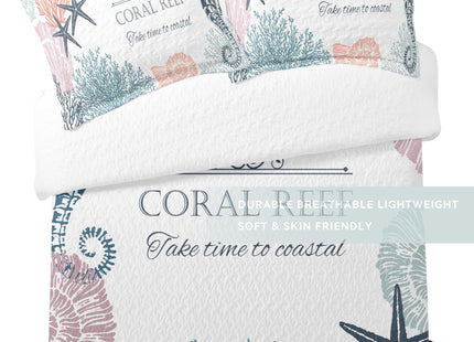 weesire Coastal Nautical Bedding Sets Beach Quilts Set