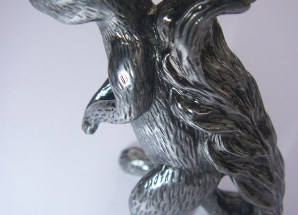 Squirrel Poker Figurine Protect Your Nuts (Antique Silver)