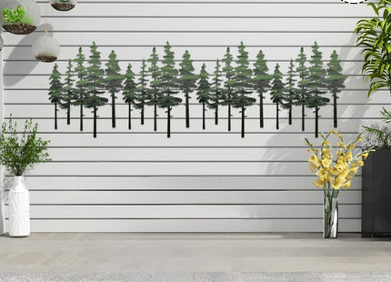 ESTART Metal Pine Tree Wall Art, Metal Tree Wall Decor
