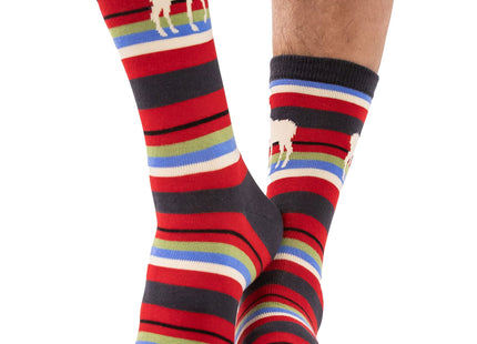 Lazy One Novelty Crew Socks Bundles, Funny Crew Socks, Moose, Bear, Plaid
