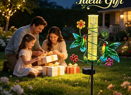 YHSOLAR Hummingbird Rain Gauge Outdoor for Measuring Precipitation