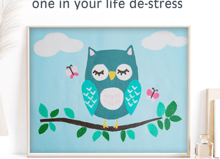 Pink Picasso Kits Olivia Owl Kids Paint by Numbers Kit, 8x10 Owl Art