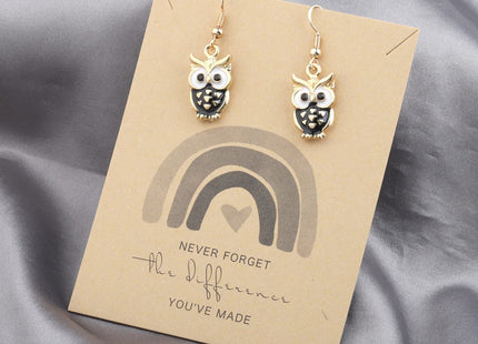 MYOSPARK Owl Earrings - Owl Lover Animal Jewelry Gift for Women & Best Friend